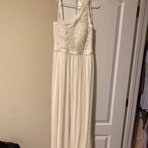 David’s bridal maxi bridesmaid dress